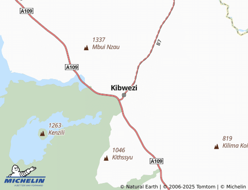 MICHELIN Kibwezi map - ViaMichelin