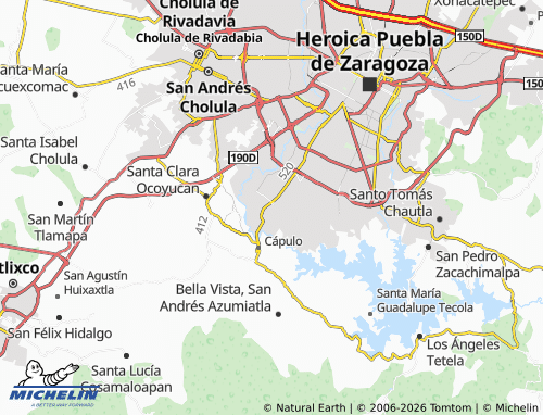 MICHELIN Santa Catarina Coatepec map - ViaMichelin