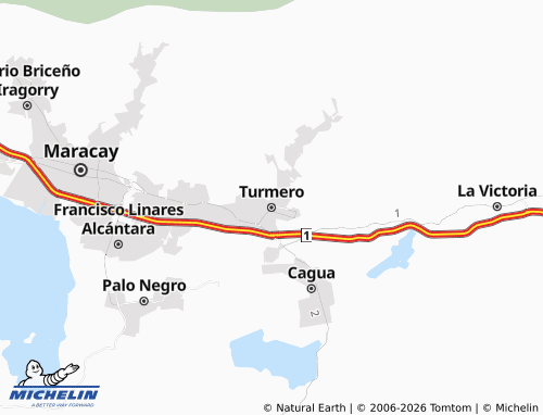 MICHELIN Turmero map - ViaMichelin