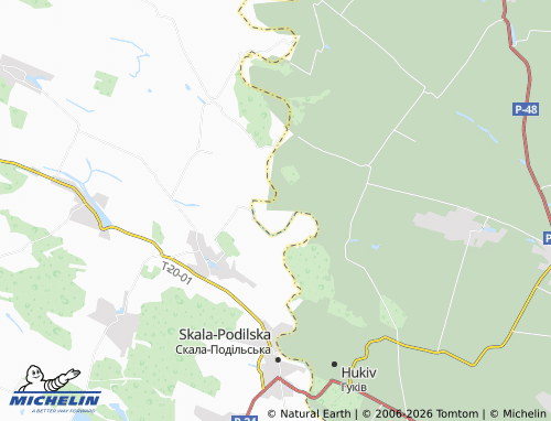 MICHELIN Zbryzh map - ViaMichelin