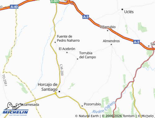 MICHELIN Torrubia del Campo map - ViaMichelin
