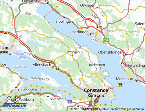 MICHELIN Dettingen map - ViaMichelin