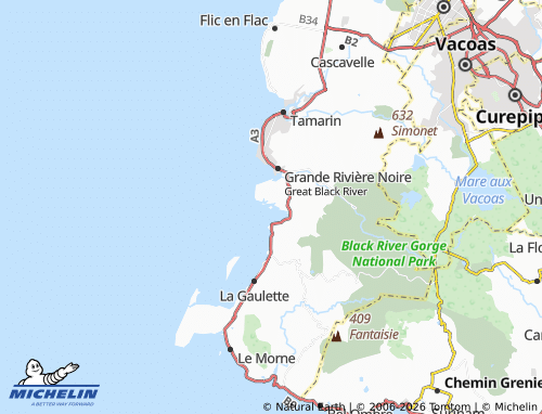 Kaart MICHELIN Ilot Fortier - ViaMichelin