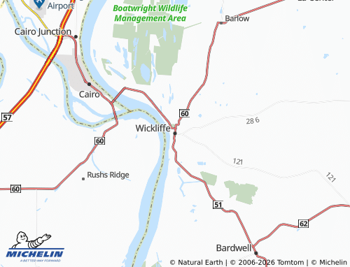 Mapa MICHELIN Wickliffe - ViaMichelin