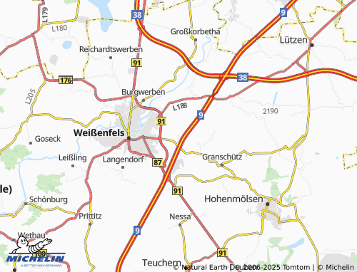 MICHELIN Kleben map - ViaMichelin