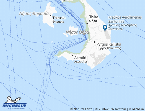 Carte MICHELIN Akrotiri - ViaMichelin