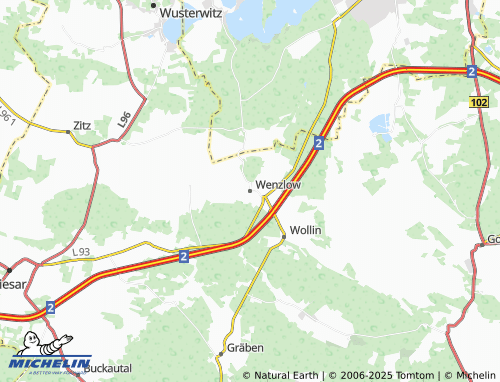 MICHELIN Wenzlow map - ViaMichelin