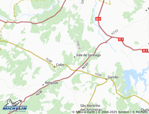 MICHELIN Vale de Santiago map - ViaMichelin