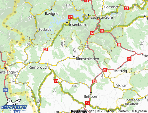 Mapa MICHELIN Rindschleiden - ViaMichelin