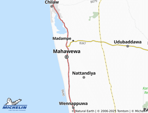 MICHELIN Pahala Kudawewa map - ViaMichelin