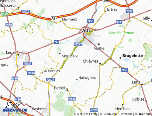 MICHELIN Ormeignies map - ViaMichelin