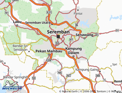 MICHELIN Taman Bunga Blossom map - ViaMichelin