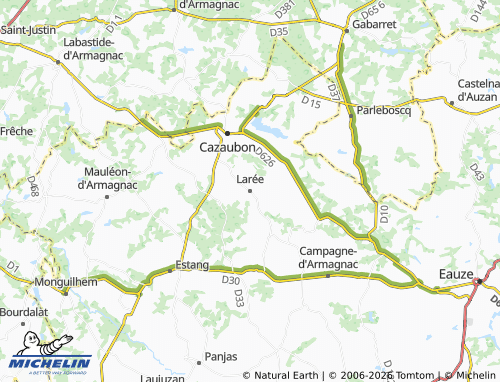 Mapa MICHELIN Larée - ViaMichelin