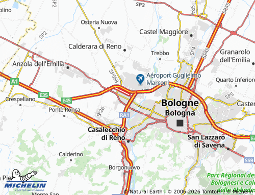 MICHELIN Borgo Panigale map - ViaMichelin