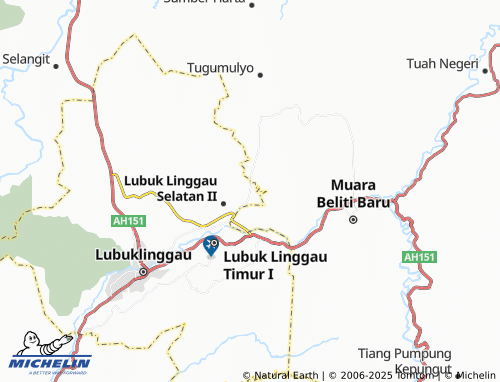 MICHELIN Karang Ketuan map - ViaMichelin