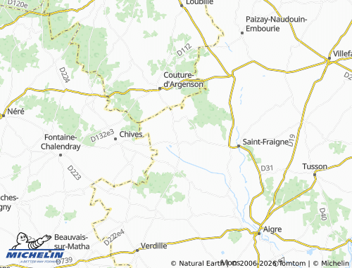 Carte MICHELIN Les Gours - ViaMichelin