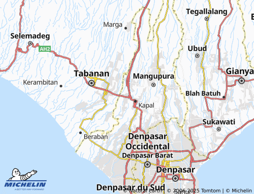 MICHELIN Mengwitani map - ViaMichelin