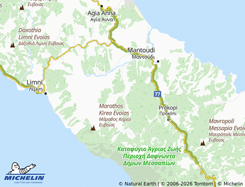 MICHELIN Spathari map - ViaMichelin