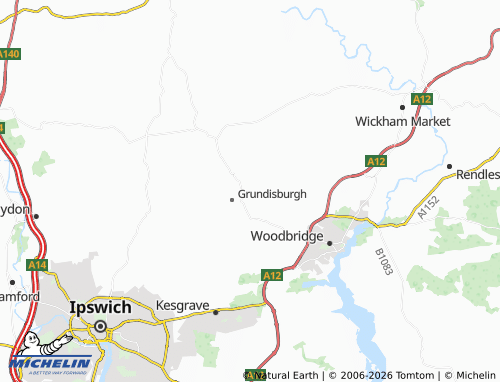 Mappa MICHELIN Burgh - ViaMichelin