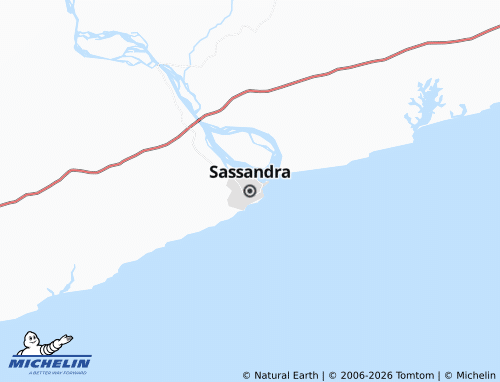 MICHELIN-Landkarte Sassandra - ViaMichelin