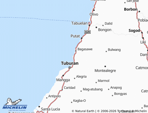 MICHELIN Apalan map - ViaMichelin