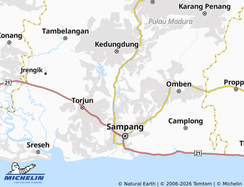 MICHELIN-Landkarte Banyumas - ViaMichelin