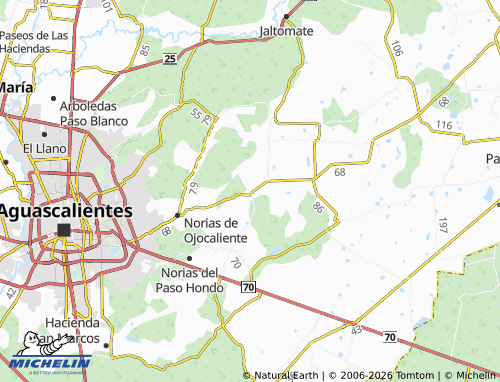 Kaart MICHELIN El Colorado, El Zoyatal - ViaMichelin