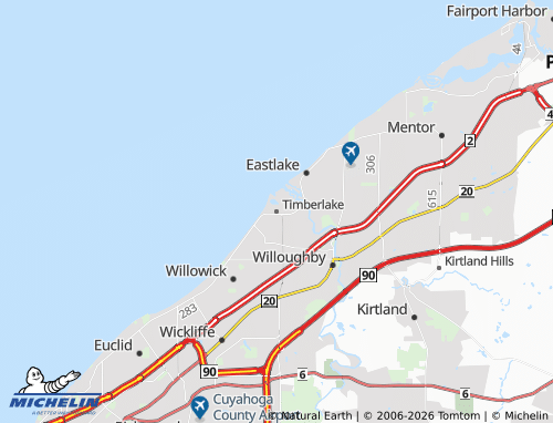 Mapa MICHELIN Timberlake - ViaMichelin