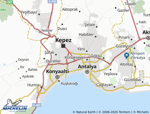 Mapa MICHELIN Özgürlük - ViaMichelin