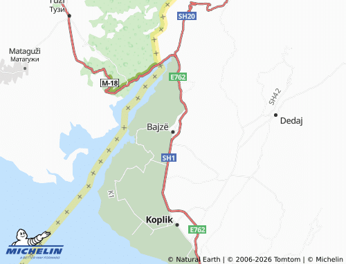 Kaart MICHELIN Bajzë - ViaMichelin