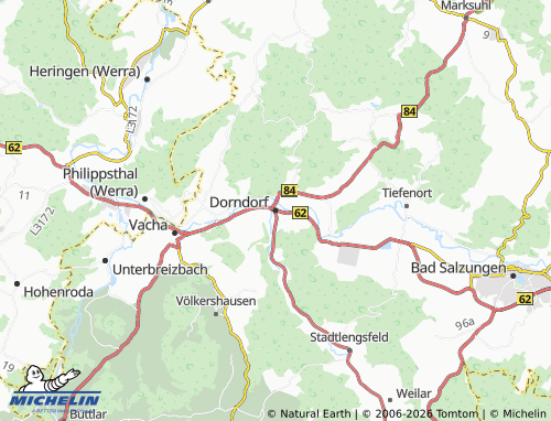 MICHELIN Dorndorf map - ViaMichelin
