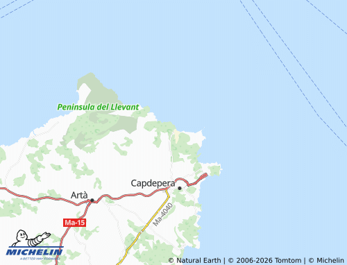 Mapa MICHELIN Cala Mesquida - ViaMichelin