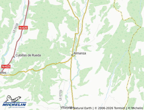 Mappa MICHELIN Almanza - ViaMichelin