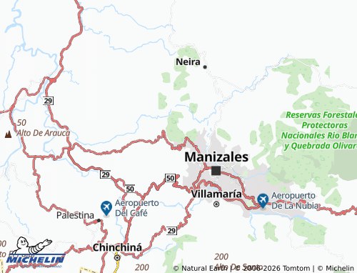 Carte MICHELIN Quiebra de Vélez - ViaMichelin