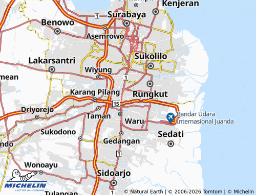 Mapa MICHELIN Siwalankerto - ViaMichelin
