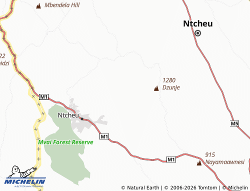 MICHELIN Kanyemba map - ViaMichelin