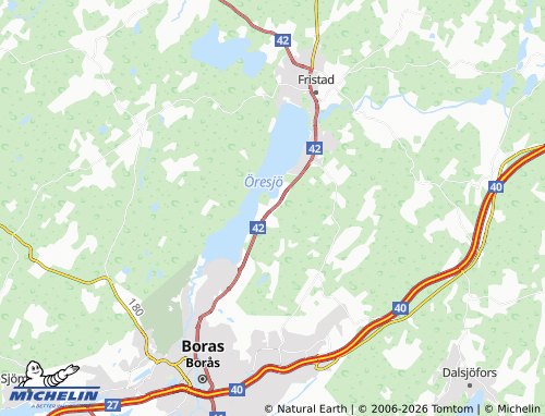 Mapa MICHELIN Frufällan - ViaMichelin