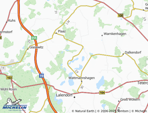 MICHELIN-Landkarte Schlieffenberg - ViaMichelin