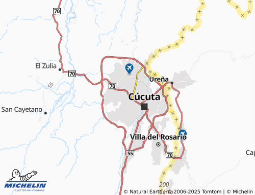 MICHELIN Pueblo Nuevo map - ViaMichelin
