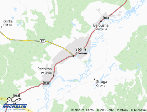 Carte MICHELIN Stolin - ViaMichelin