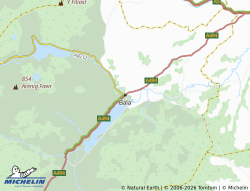 MICHELIN Bala map - ViaMichelin