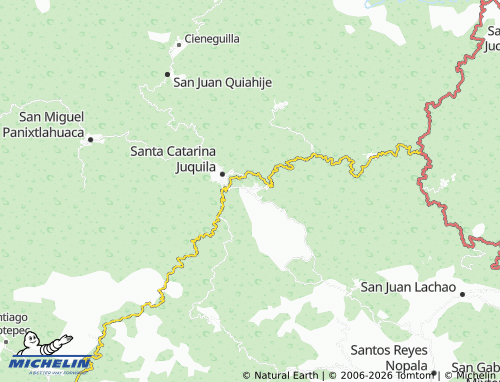 Mapa MICHELIN Santiago Yaitepec - ViaMichelin