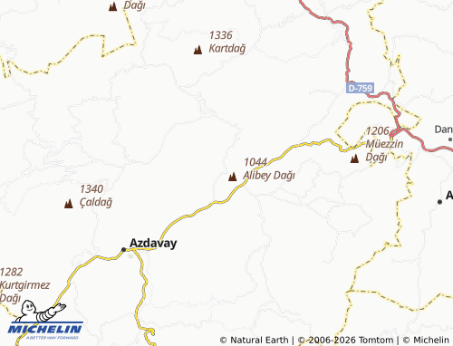 Mappa MICHELIN Topuk - ViaMichelin