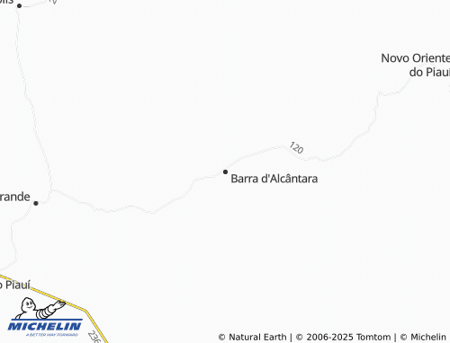 Mapa MICHELIN Barra d'Alcântara - ViaMichelin