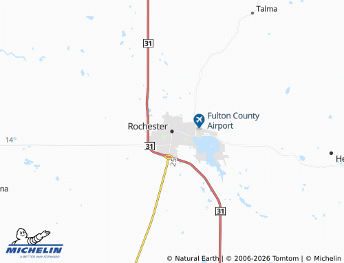 Carte MICHELIN Rochester - ViaMichelin