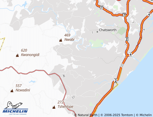 MICHELIN Inwabi map - ViaMichelin