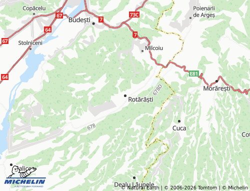 Mapa MICHELIN Rotărăști - ViaMichelin