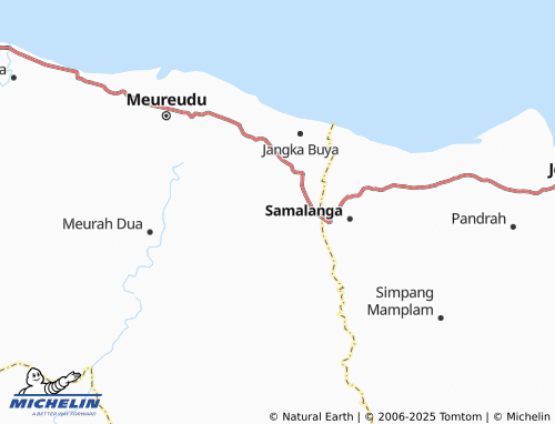 MICHELIN Jeulanga Barat map - ViaMichelin