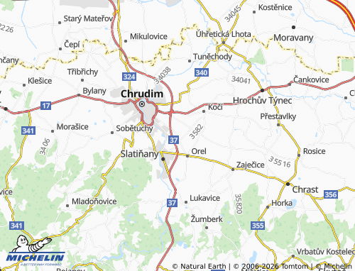 Mapa MICHELIN Vlčnov - ViaMichelin