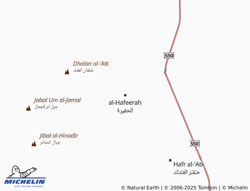MICHELIN Al Hufayyirah map - ViaMichelin